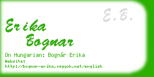 erika bognar business card